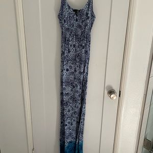 Gorgeous aqua maxi dress size M